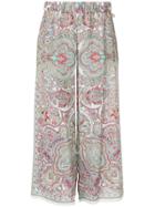 Ingie Paris Cropped Printed Culottes - Multicolour