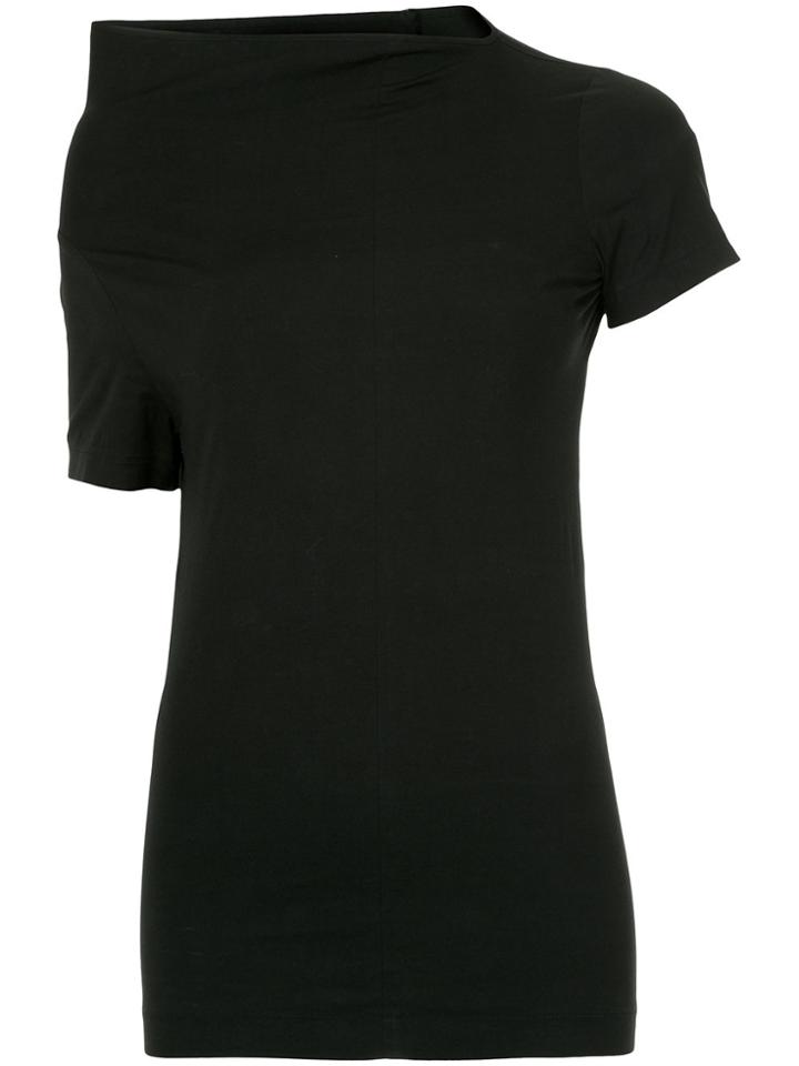 Comme Des Garçons Vintage Asymmetric Short-sleeve Top - Black