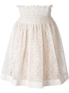Red Valentino Elasticated Waistband Lace Skirt