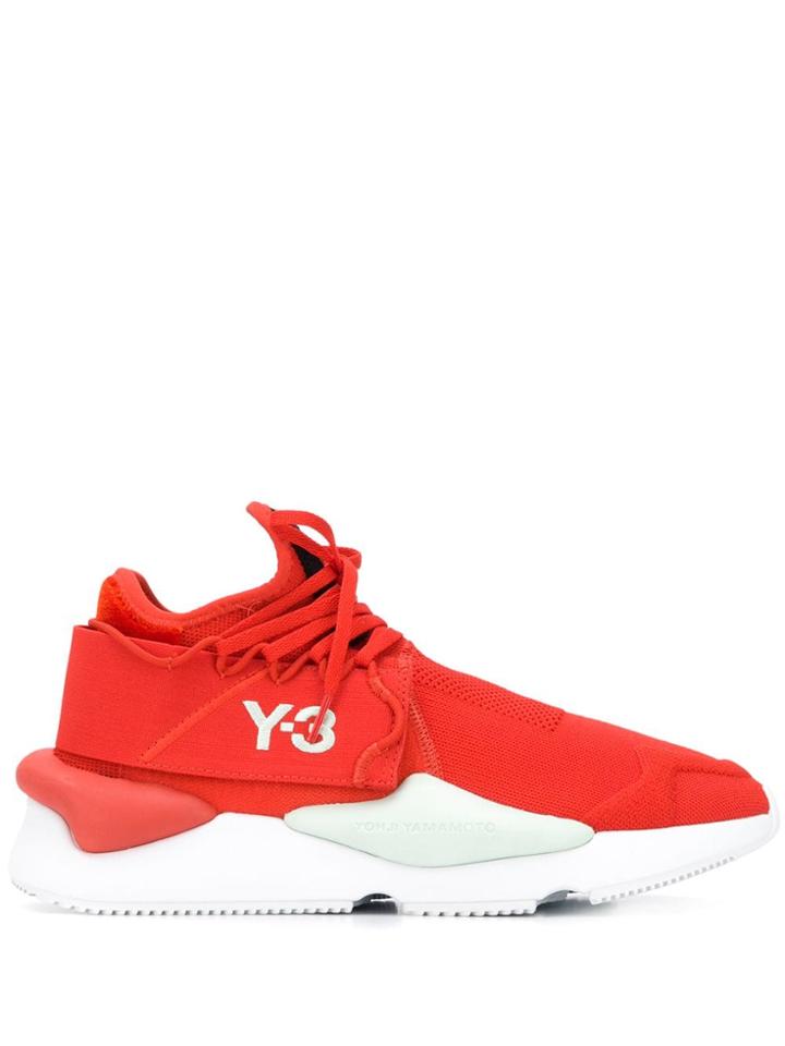 Y-3 Side Logo Sneakers - Red