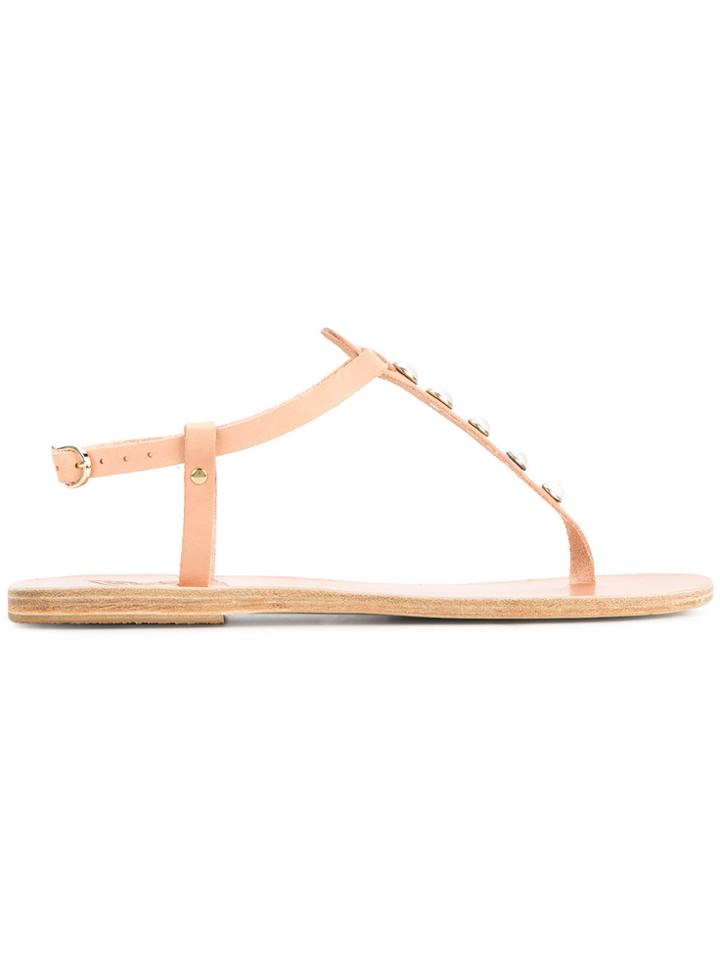 Ancient Greek Sandals Lito Pearls Sandals - Nude & Neutrals