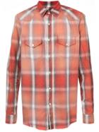 Amiri Check Fitted Top - Red