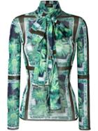 Jean Paul Gaultier Vintage Floral Pussy Bow Top