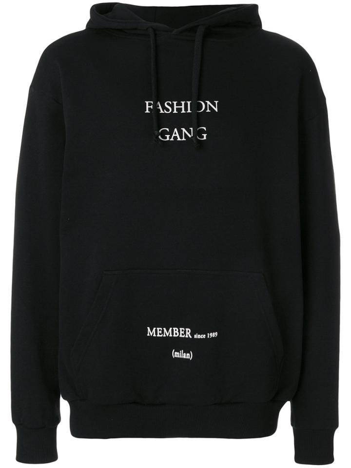 Ih Nom Uh Nit Slogan-print Hoodie - Black