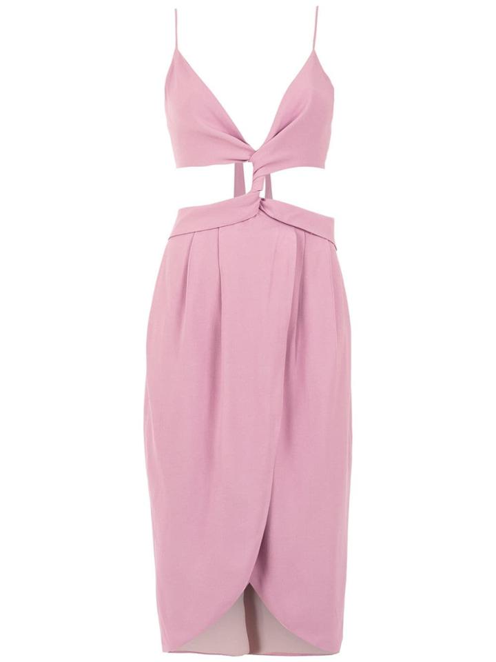 Framed Midi Teshima Dress - Purple