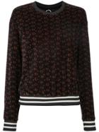 The Upside Magical Eye Velour Crew Neck Sweatshirt - Black