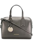 Emporio Armani Charm-detail Metallic Satchel