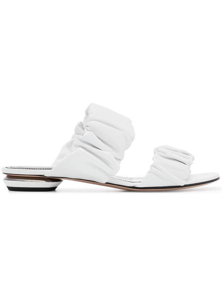 Nicholas Kirkwood White Courtney Leather Sandals