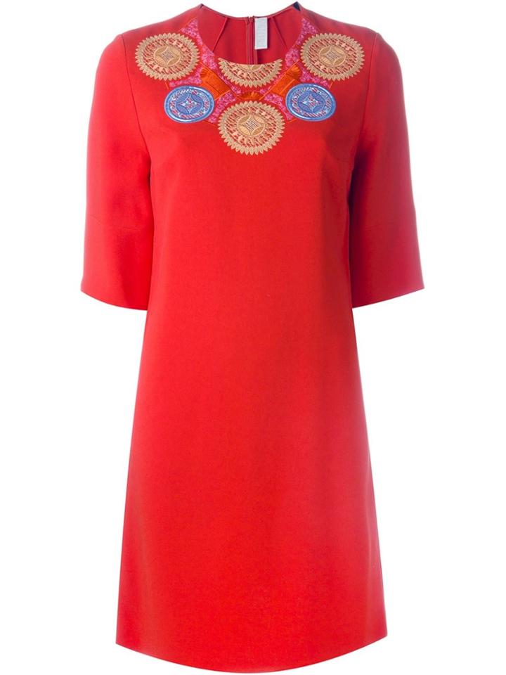 Peter Pilotto 'athena' Tunic Dress - Red