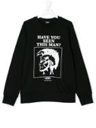 Diesel Kids Mohawk Logo Print Sweater - Black