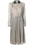 Giambattista Valli Pleated Full Dress - Neutrals