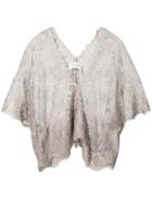 Loyd/ford V-neck Lace Blouse - Nude & Neutrals