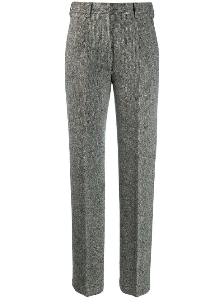 Victoria Beckham Woven Tailored Trousers - Black