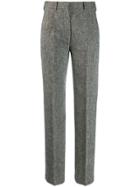 Victoria Beckham Woven Tailored Trousers - Black