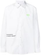 Msgm Slogan Print Shirt - White