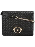 Roberto Cavalli Quilted Crossbody Bag, Women's, Black, Leather/metal
