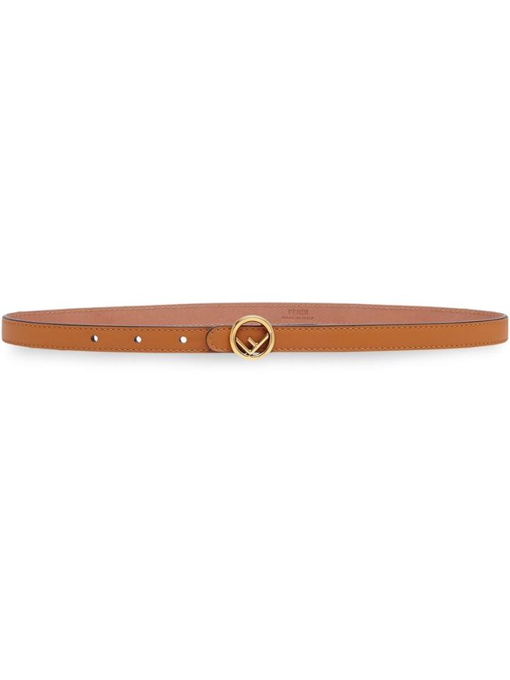 Fendi F Logo Belt - Neutrals