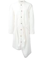 J.w.anderson Button Up Coat, Men's, Size: 46, White, Linen/flax