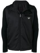 Prada Knit Panel Jacket - Black