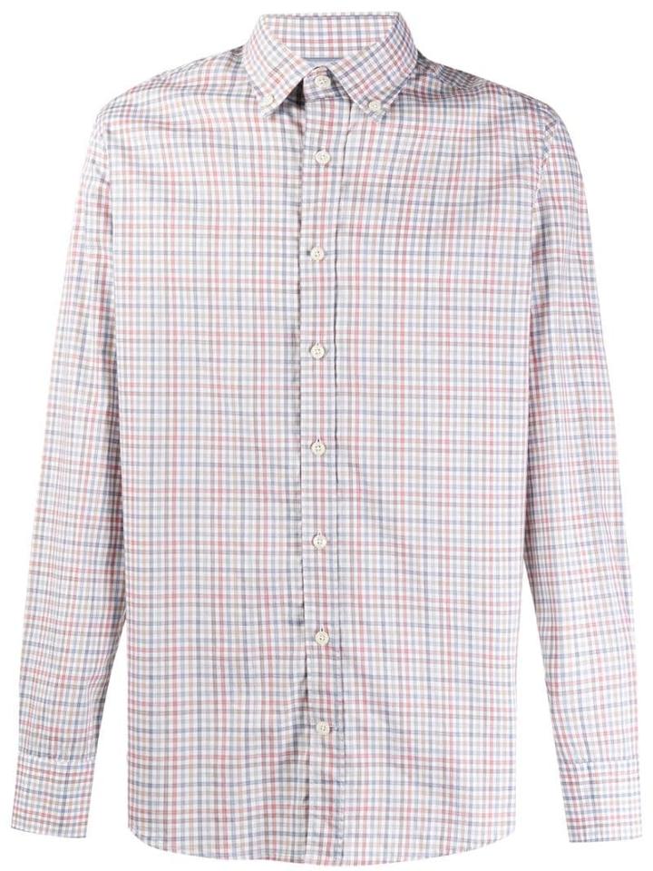 Hackett Classic Check Pattern Shirt - Blue