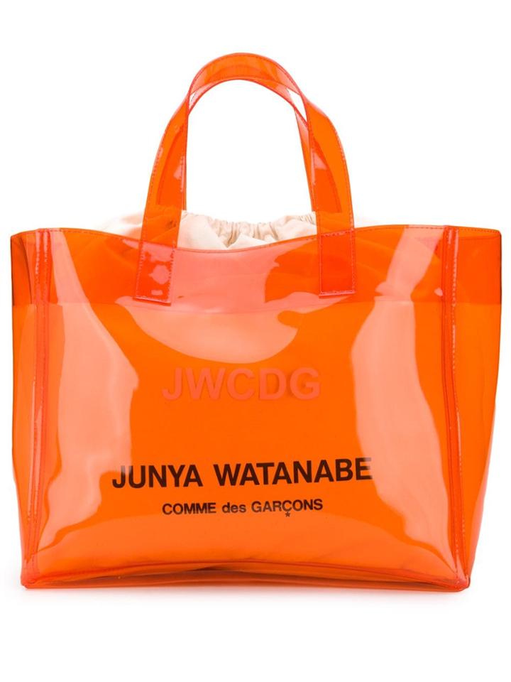 Junya Watanabe Logo Print Tote - Orange