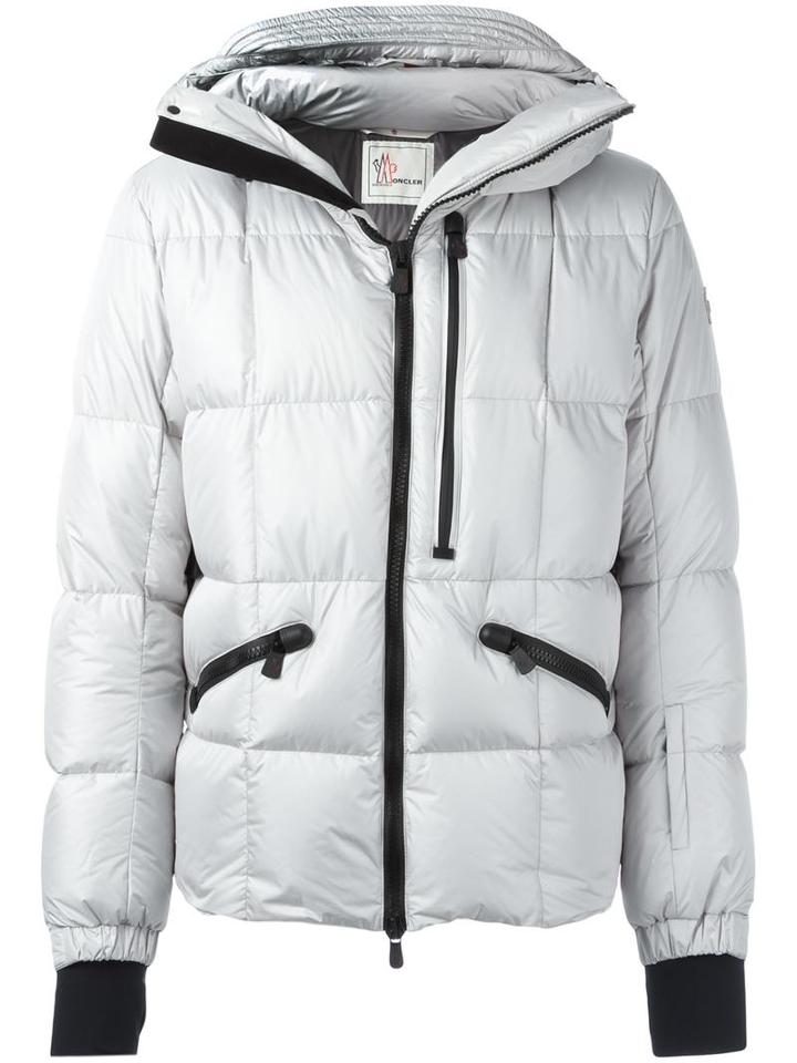 Moncler Grenoble Hooded Padded Coat, Men's, Size: 3, Grey, Feather Down/polyester/polyamide