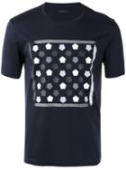 Z Zegna Printed T-shirt, Men's, Size: Xl, Blue, Cotton