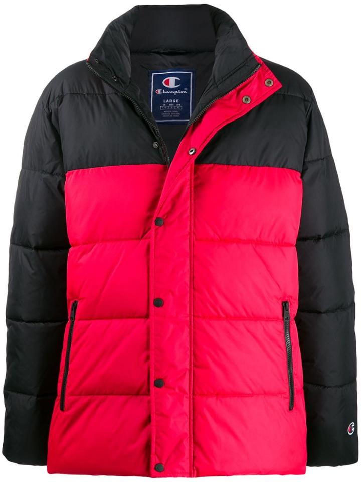 Champion Color Blocked Down Jacket - Black