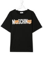 Moschino Kids Teen Bear Logo T-shirt - Black