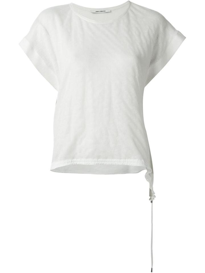 Paco Rabanne Drawstring Wide Sleeve Blouse