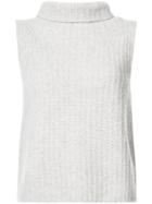 Vince Roll Neck Knitted Top - Nude & Neutrals