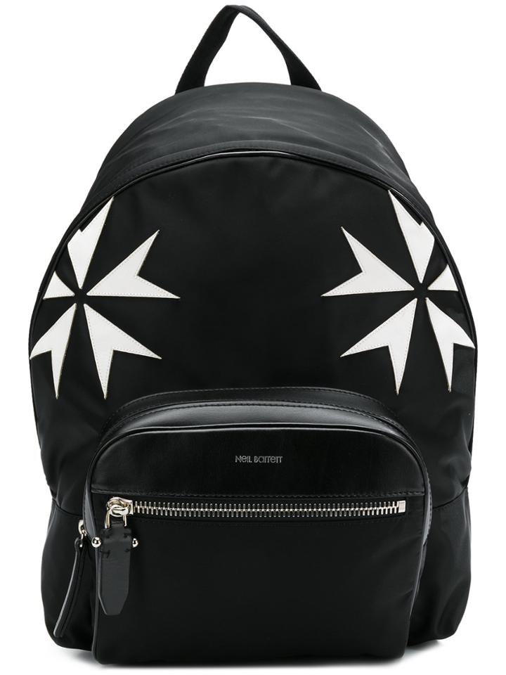 Neil Barrett Star Backpack - Black