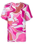 Emilio Pucci Rivera Print Silk T-shirt - Pink