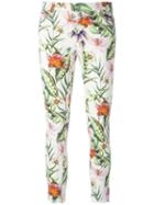 Ermanno Scervino - Floral Skinny Trousers - Women - Cotton/polyester/spandex/elastane - 46, Women's, Cotton/polyester/spandex/elastane