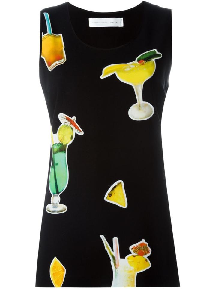 Victoria Victoria Beckham Cocktail Print Tank Top