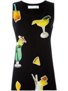Victoria Victoria Beckham Cocktail Print Tank Top