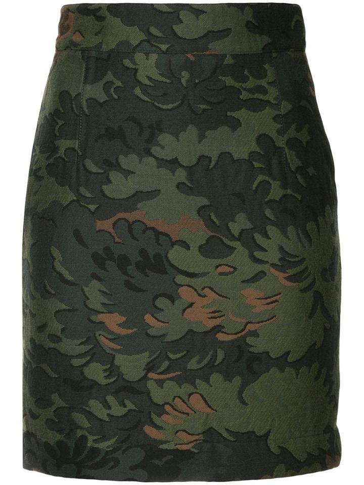 Ports 1961 Jacquard Mini Skirt - Green