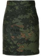 Ports 1961 Jacquard Mini Skirt - Green