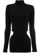 Yang Li Cutout Turtleneck Sweater - Black