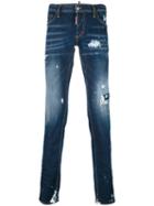 Distressed Skinny Jeans - Men - Cotton/polyester/spandex/elastane - 50, Blue, Cotton/polyester/spandex/elastane, Dsquared2