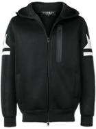 Hydrogen Hooded Zipped Jacket - Black