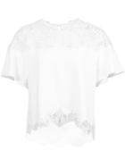Jonathan Simkhai Lace Insert T-shirt - White