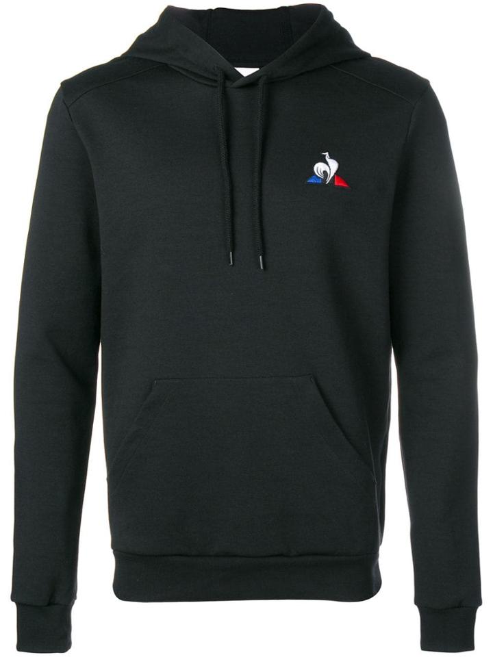 Le Coq Sportif Logo Printed Hoodie - Black