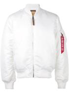 Alpha Industries Classic Flight Jacket, Men's, Size: Large, White, Nylon/polyester