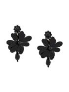 Simone Rocha Abstract Floral Earrings - Black