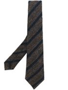 Kiton Striped Tie - Brown