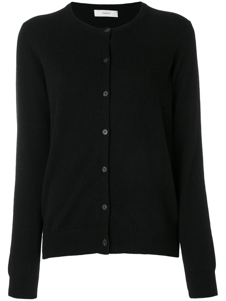 Pringle Of Scotland Round Neck Cashmere Cardigan - Black