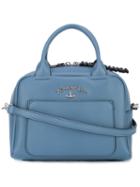 Vivienne Westwood - Logo Plaque Tote - Women - Leather - One Size, Blue, Leather