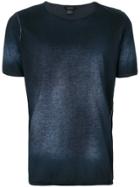 Avant Toi Bleached Effect T-shirt - Blue