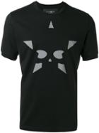 Hydrogen Star Print T-shirt, Men's, Size: Large, Black, Cotton
